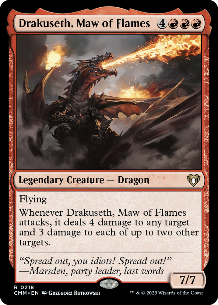 Magic | Drakuseth, Maw of Flames [Commander Masters] | The Nerd Merchant