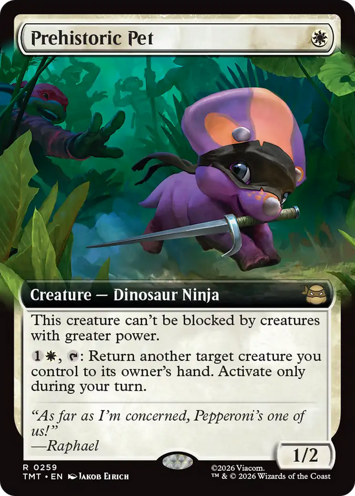 Magic | Prehistoric Pet (Extended Art) [Teenage Mutant Ninja Turtles] | The Nerd Merchant