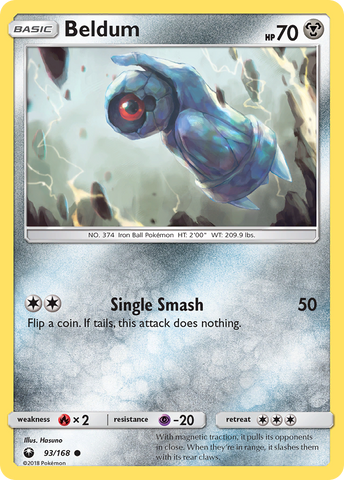 Pokemon | Beldum (93/168) [Sun & Moon: Celestial Storm] | The Nerd Merchant