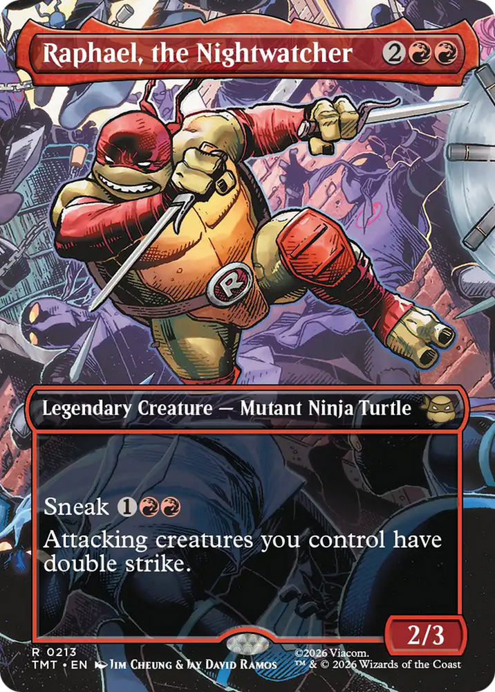 Magic | Raphael, the Nightwatcher (Borderless) [Teenage Mutant Ninja Turtles] | The Nerd Merchant