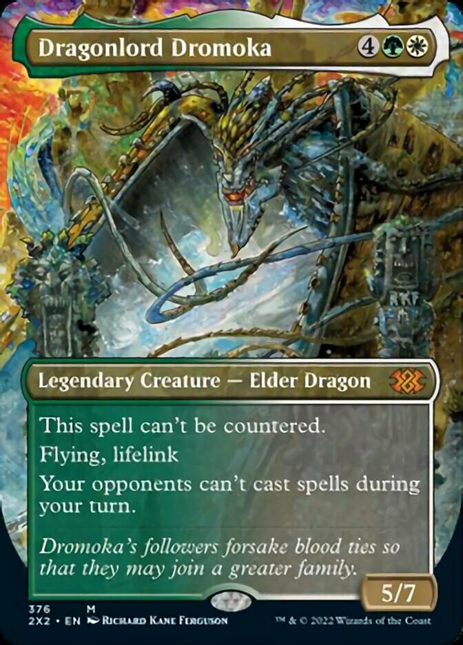 Magic | Dragonlord Dromoka (Borderless Alternate Art) [Double Masters 2022] | The Nerd Merchant