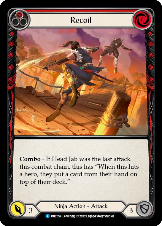 Flesh and Blood TCG | Recoil (Red) [OUT059] (Outsiders) | The Nerd Merchant