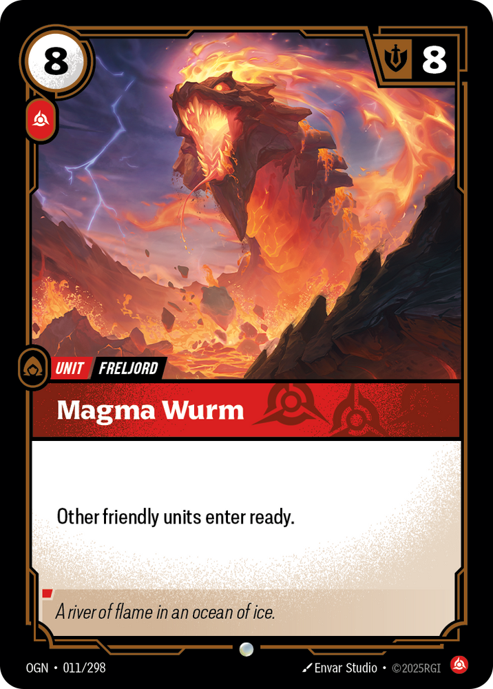Magma Wurm (Foil) - Origins #11