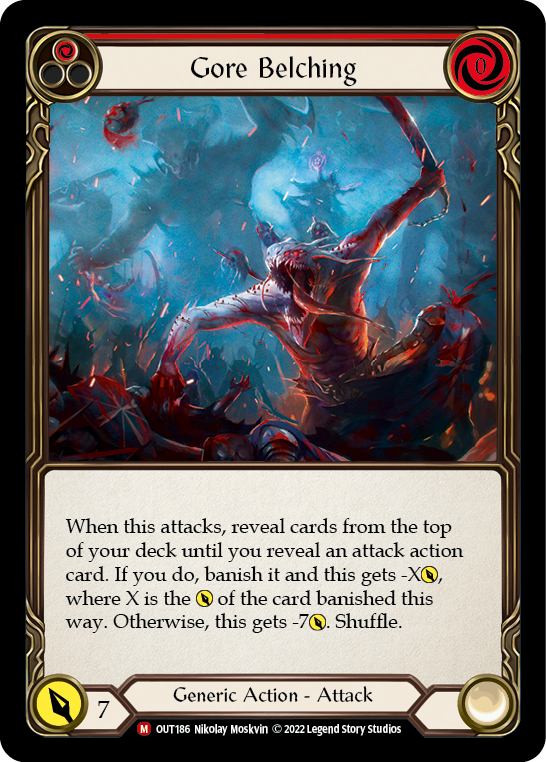 Flesh and Blood TCG | Gore Belching [OUT186] (Outsiders) | The Nerd Merchant