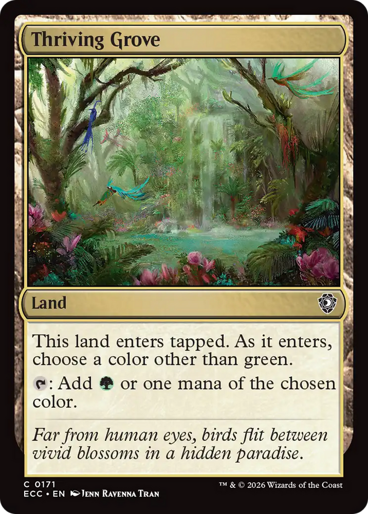 Magic | Thriving Grove [Lorwyn Eclipsed Commander] | The Nerd Merchant