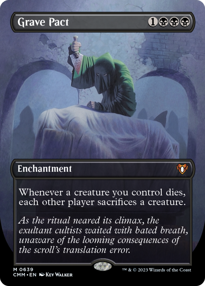 Magic | Grave Pact (Borderless Alternate Art) [Commander Masters] | The Nerd Merchant
