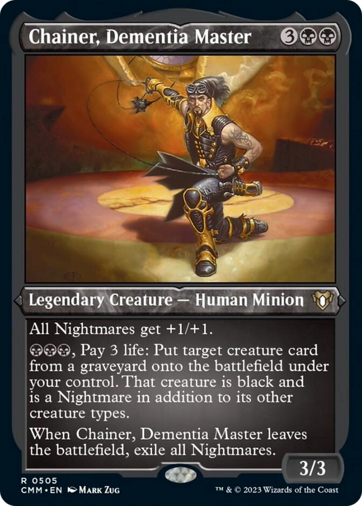 Magic | Chainer, Dementia Master (Foil Etched) [Commander Masters] | The Nerd Merchant