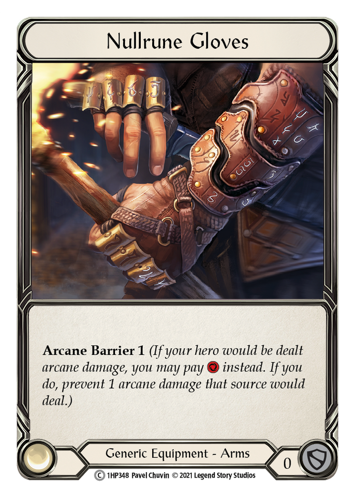 Flesh and Blood TCG | Nullrune Gloves [1HP348] (History Pack 1) | The Nerd Merchant