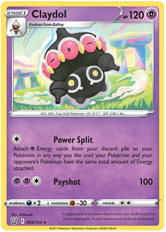 Pokemon | Claydol (058/163) [Sword & Shield: Battle Styles] | The Nerd Merchant