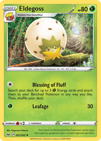 Pokemon | Eldegoss (021/202) [Sword & Shield: Base Set] | The Nerd Merchant
