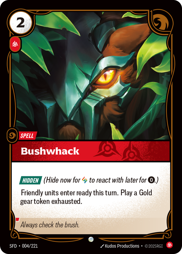 Bushwhack (Foil) - Spiritforged #4