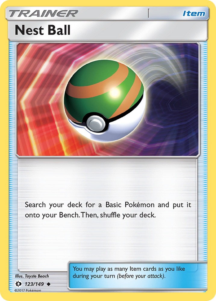 Pokemon | Nest Ball (123/149) [Sun & Moon: Base Set] | The Nerd Merchant