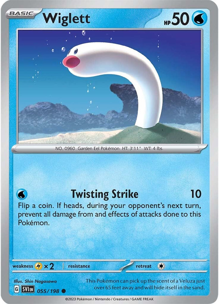Pokemon | Wiglett (055/198) [Scarlet & Violet: Base Set] | The Nerd Merchant