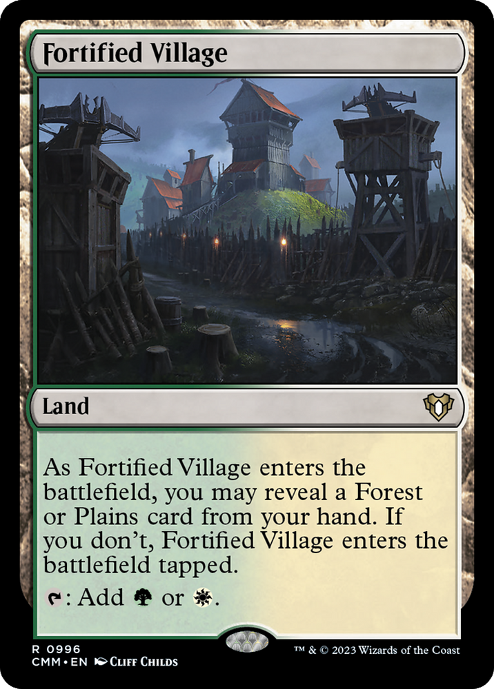Magic | Fortified Village [Commander Masters] | The Nerd Merchant