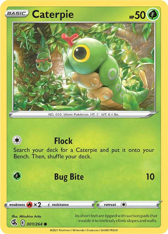 Pokemon | Caterpie (001/264) [Sword & Shield: Fusion Strike] | The Nerd Merchant