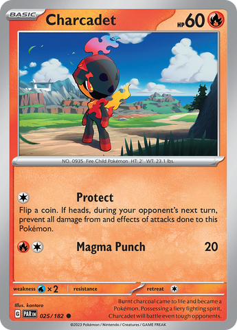 Pokemon | Charcadet (025/182) [Scarlet & Violet: Paradox Rift] | The Nerd Merchant