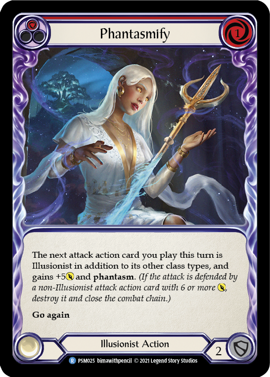 Flesh and Blood TCG | Phantasmify (Red) [PSM025] (Monarch Prism Blitz Deck) | The Nerd Merchant