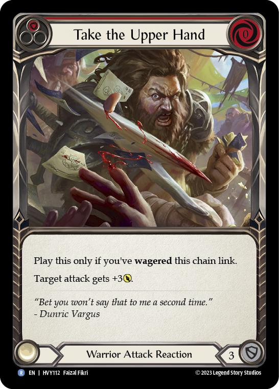 Flesh and Blood TCG | Take the Upper Hand (Red) [HVY112] (Heavy Hitters) | The Nerd Merchant