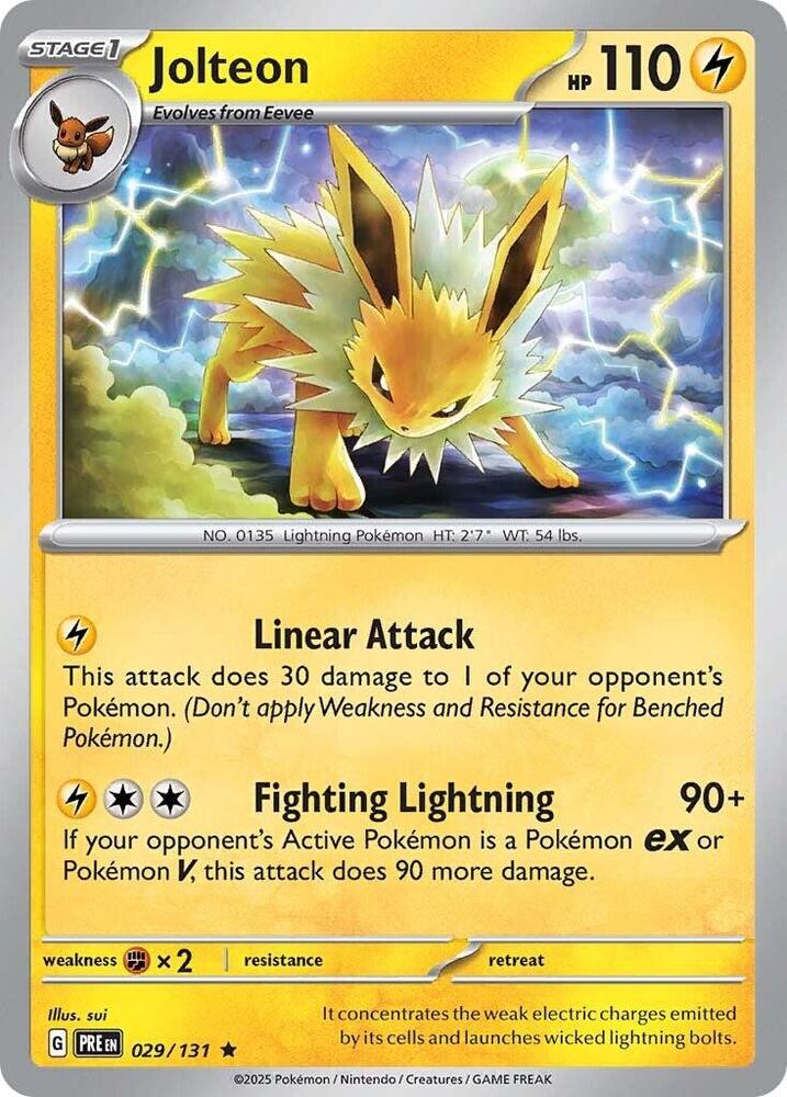 Pokemon | Jolteon (029/131) [Scarlet & Violet: Prismatic Evolutions] | The Nerd Merchant