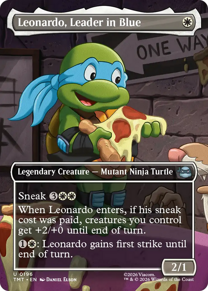 Magic | Leonardo, Leader in Blue (Borderless) [Teenage Mutant Ninja Turtles] | The Nerd Merchant