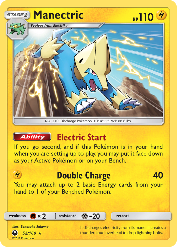 Pokemon | Manectric (52/168) [Sun & Moon: Celestial Storm] | The Nerd Merchant