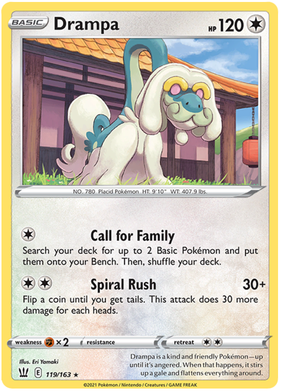 Pokemon | Drampa (119/163) [Sword & Shield: Battle Styles] | The Nerd Merchant