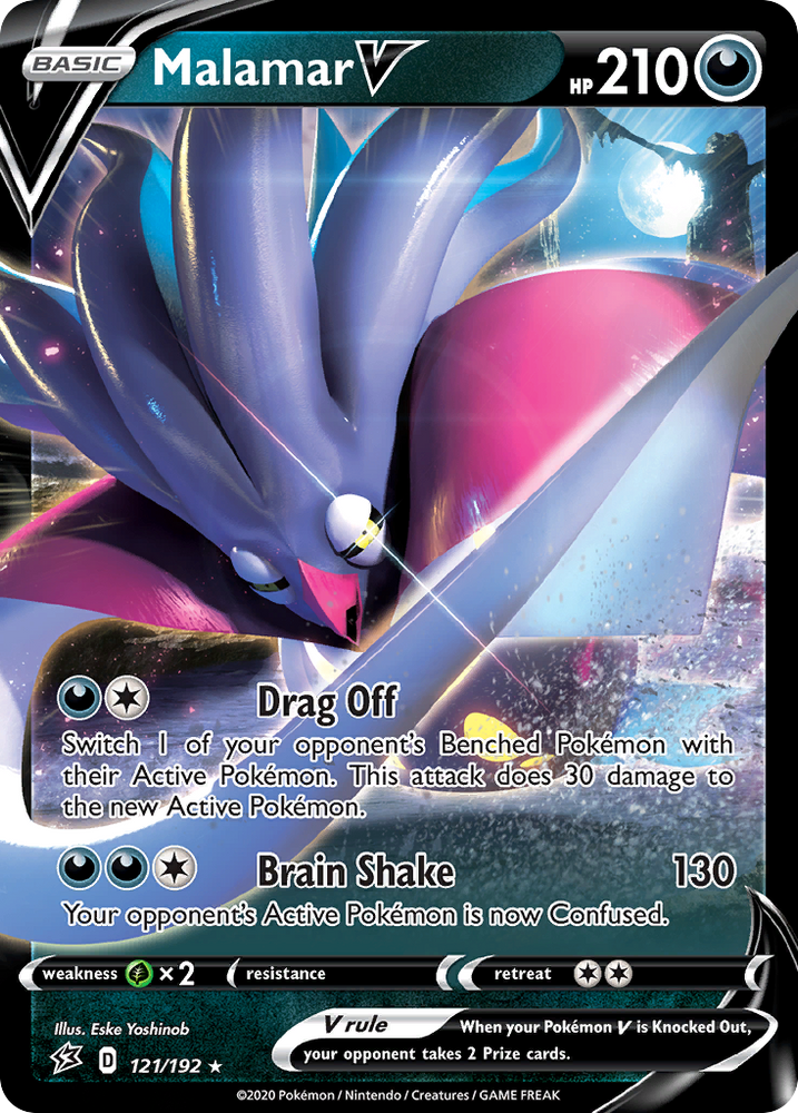 Pokemon | Malamar V (121/192) [Sword & Shield: Rebel Clash] | The Nerd Merchant