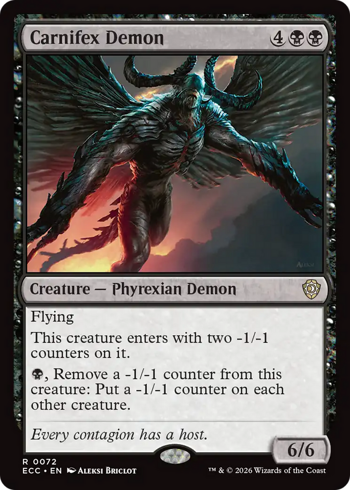 Magic | Carnifex Demon [Lorwyn Eclipsed Commander] | The Nerd Merchant