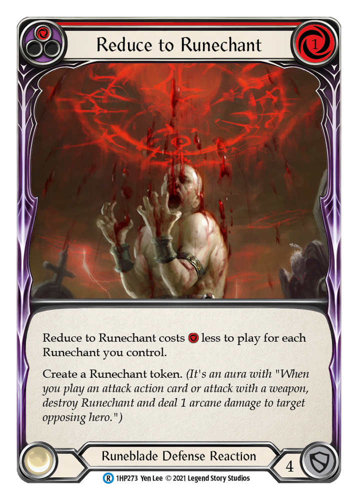 Flesh and Blood TCG | Reduce to Runechant (Red) [1HP273] (History Pack 1) | The Nerd Merchant