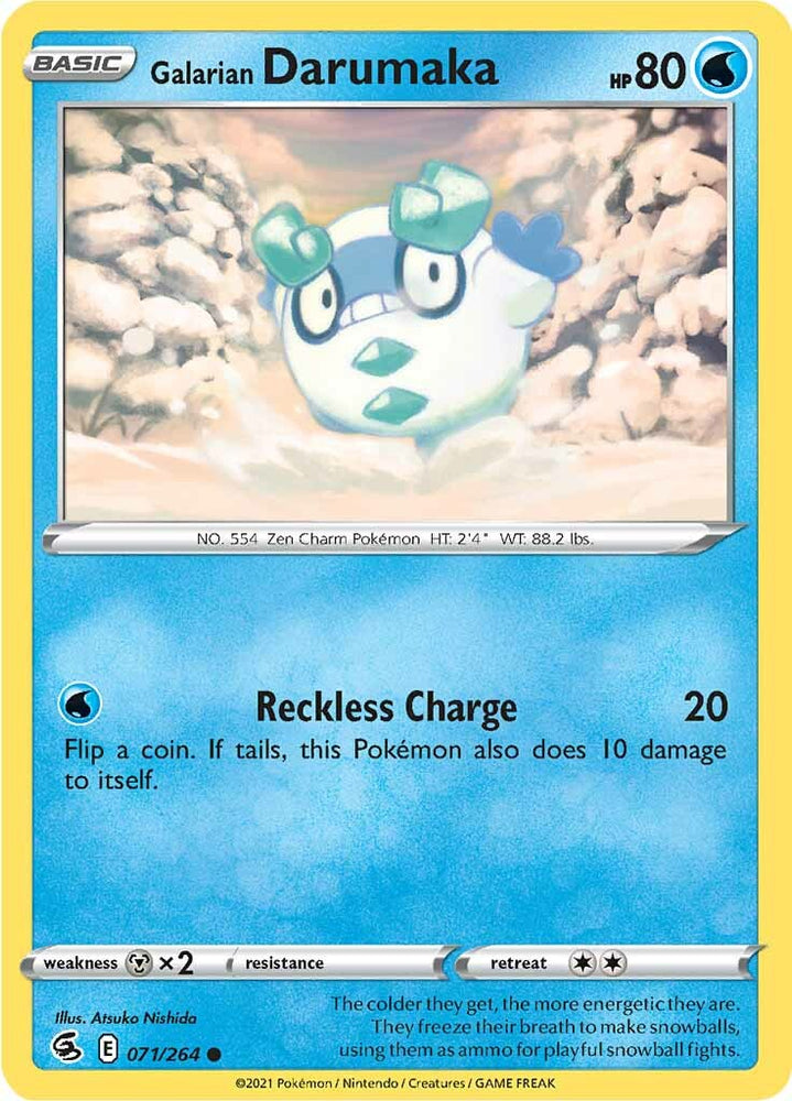 Pokemon | Galarian Darumaka (071/264) [Sword & Shield: Fusion Strike] | The Nerd Merchant