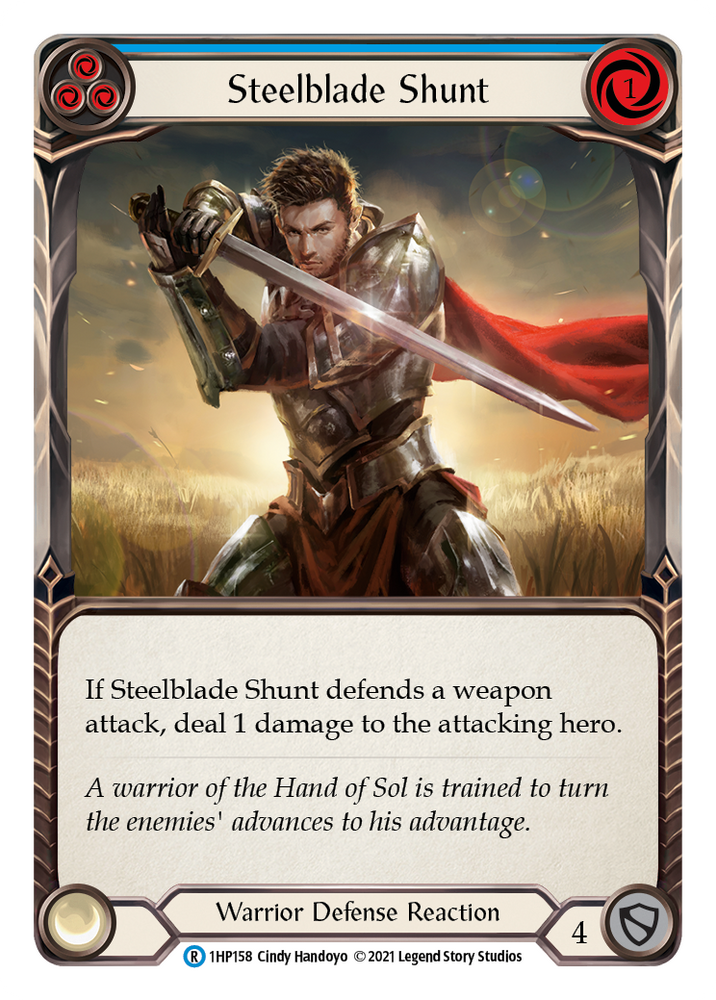 Flesh and Blood TCG | Steelblade Shunt (Blue) [1HP158] (History Pack 1) | The Nerd Merchant
