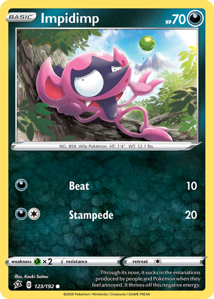 Pokemon | Impidimp (123/192) [Sword & Shield: Rebel Clash] | The Nerd Merchant