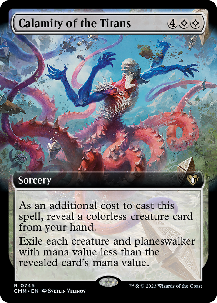 Magic | Calamity of the Titans (Extended Art) [Commander Masters] | The Nerd Merchant