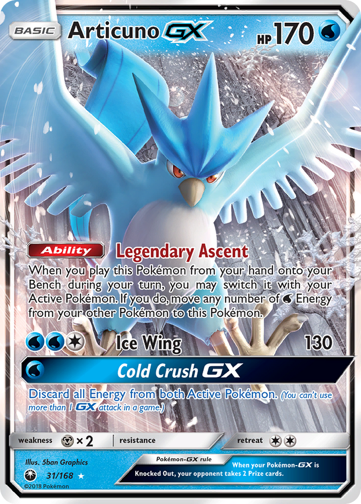Pokemon | Articuno GX (31/168) [Sun & Moon: Celestial Storm] | The Nerd Merchant