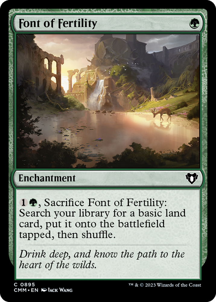 Magic | Font of Fertility [Commander Masters] | The Nerd Merchant
