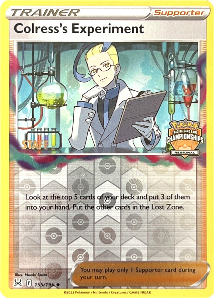 Pokemon | Colress's Experiment (Regional Championships) (Staff) [Sword & Shield: Lost Origin] | The Nerd Merchant