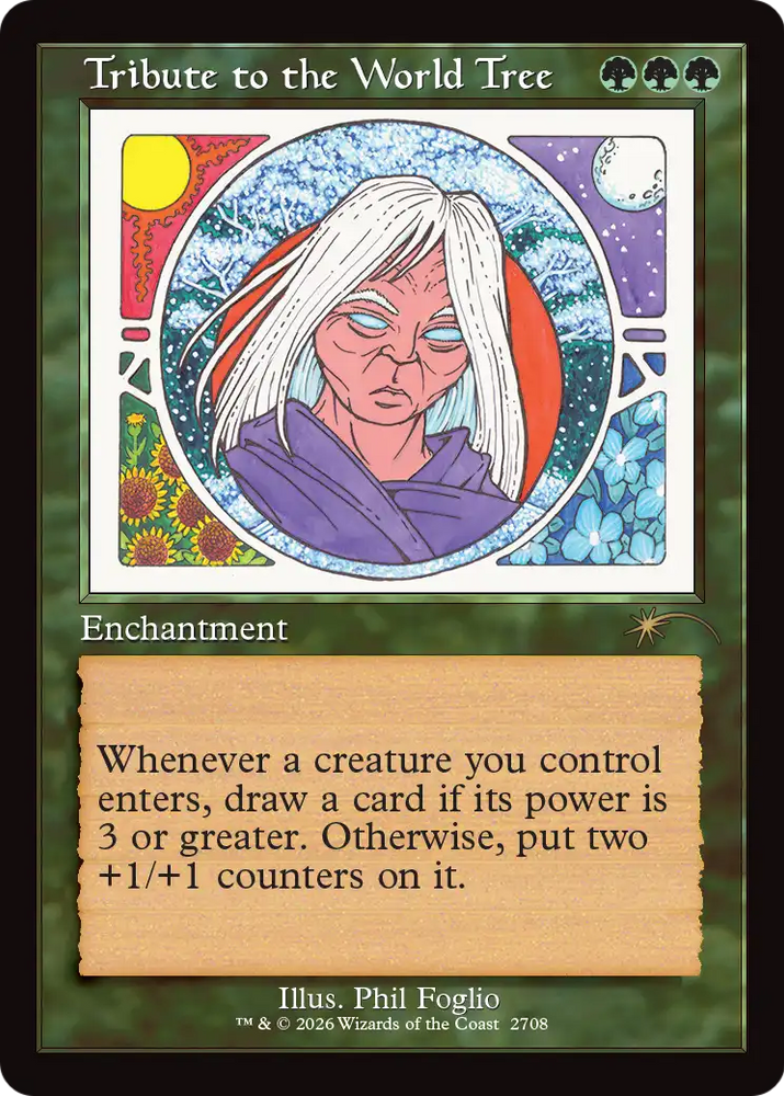 Tribute to the World Tree (Retro Frame) [Secret Lair Drop Series]