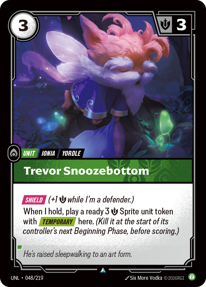 Trevor Snoozebottom (Foil) - Unleashed (048/219)