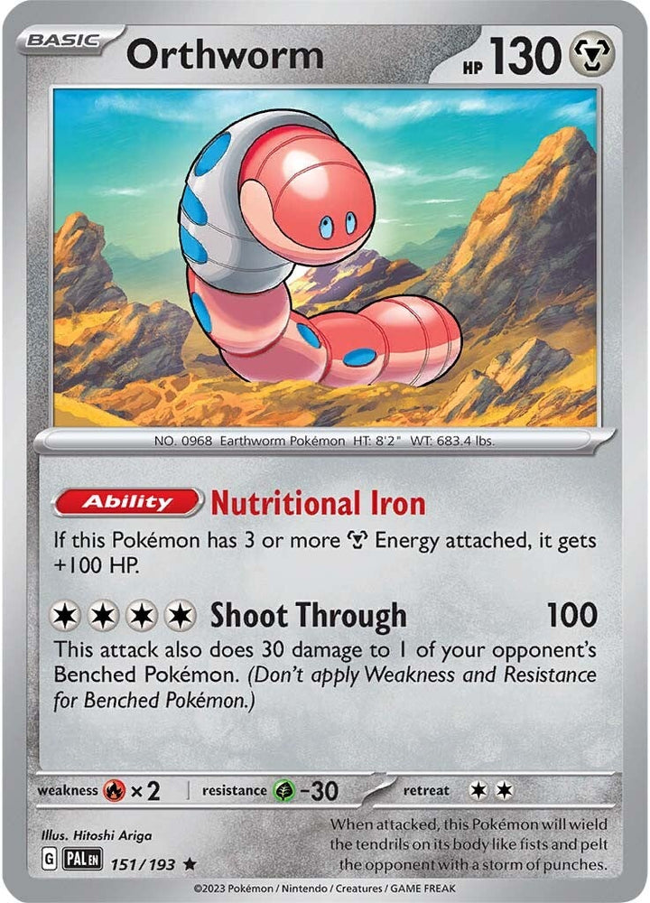 Pokemon | Orthworm (151/193) [Scarlet & Violet: Paldea Evolved] | The Nerd Merchant