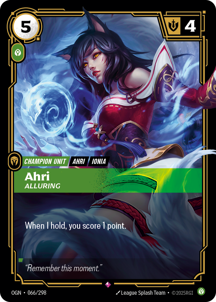 Ahri, Alluring (Foil) - Origins #66