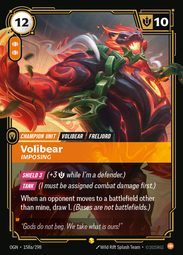 Volibear, Imposing (Alt Foil) - Origins #158