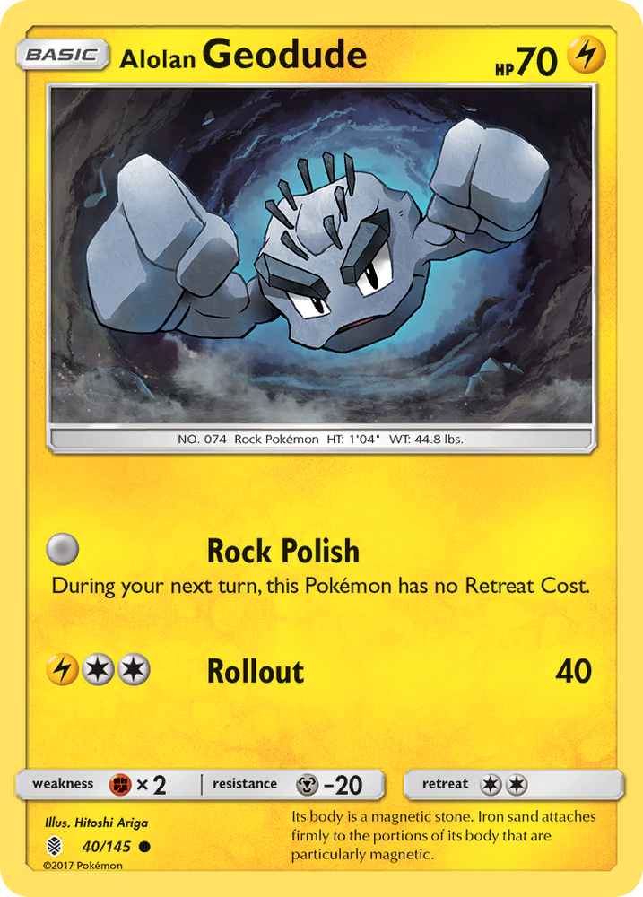 Pokemon | Alolan Geodude (40/145) [Sun & Moon: Guardians Rising] | The Nerd Merchant