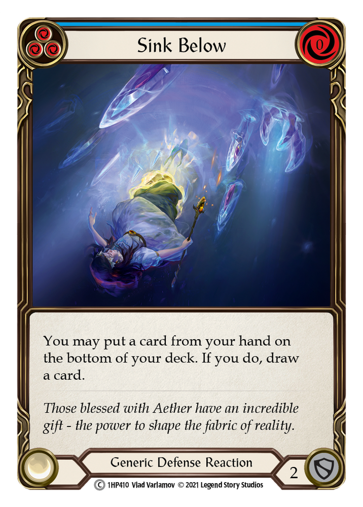 Flesh and Blood TCG | Sink Below (Blue) [1HP410] (History Pack 1) | The Nerd Merchant