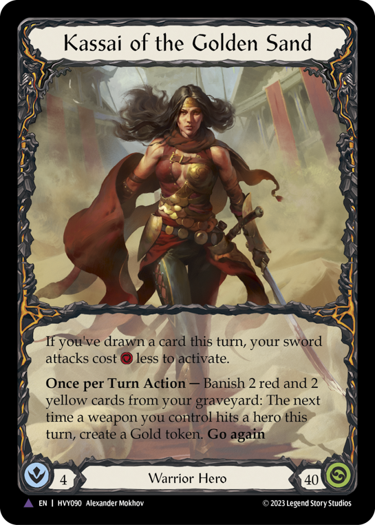 Flesh and Blood TCG | Kassai of the Golden Sand (Marvel) [HVY090] (Heavy Hitters)  Cold Foil | The Nerd Merchant