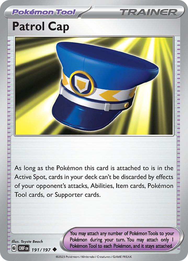 Pokemon | Patrol Cap (191/197) [Scarlet & Violet: Obsidian Flames] | The Nerd Merchant