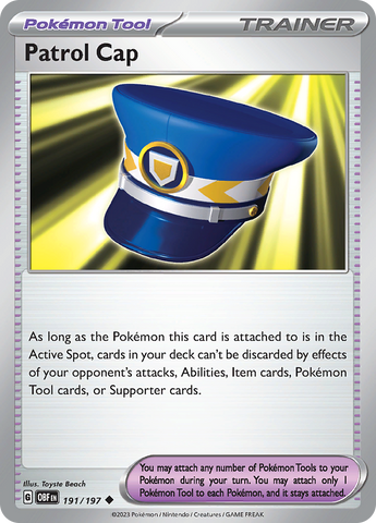 Pokemon | Patrol Cap (191/197) [Scarlet & Violet: Obsidian Flames] | The Nerd Merchant