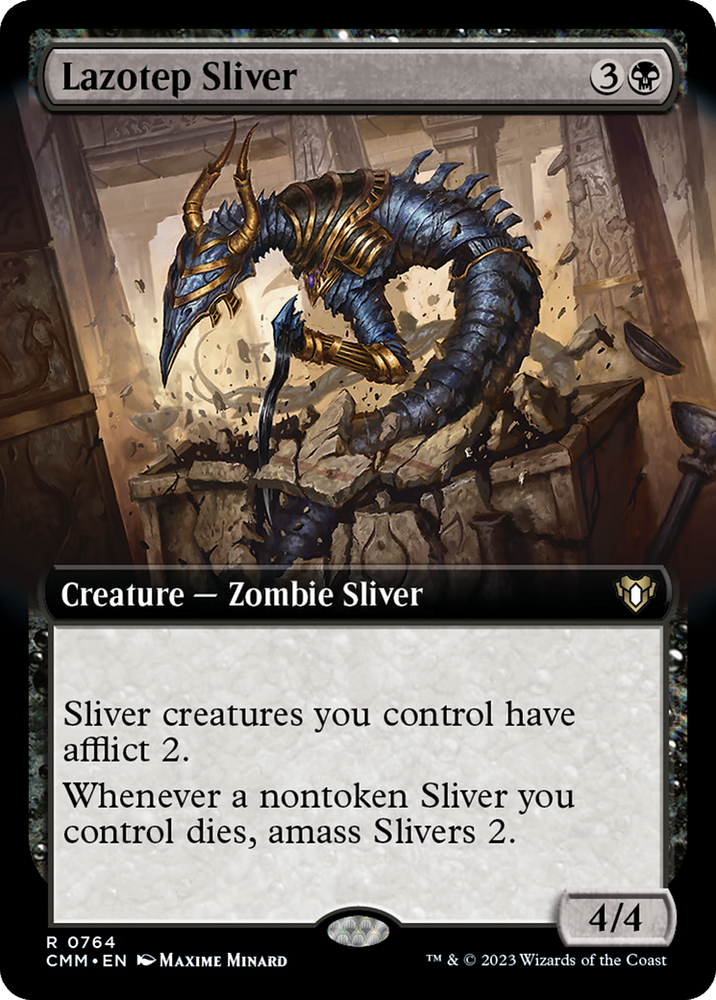 Magic | Lazotep Sliver (Extended Art) [Commander Masters] | The Nerd Merchant