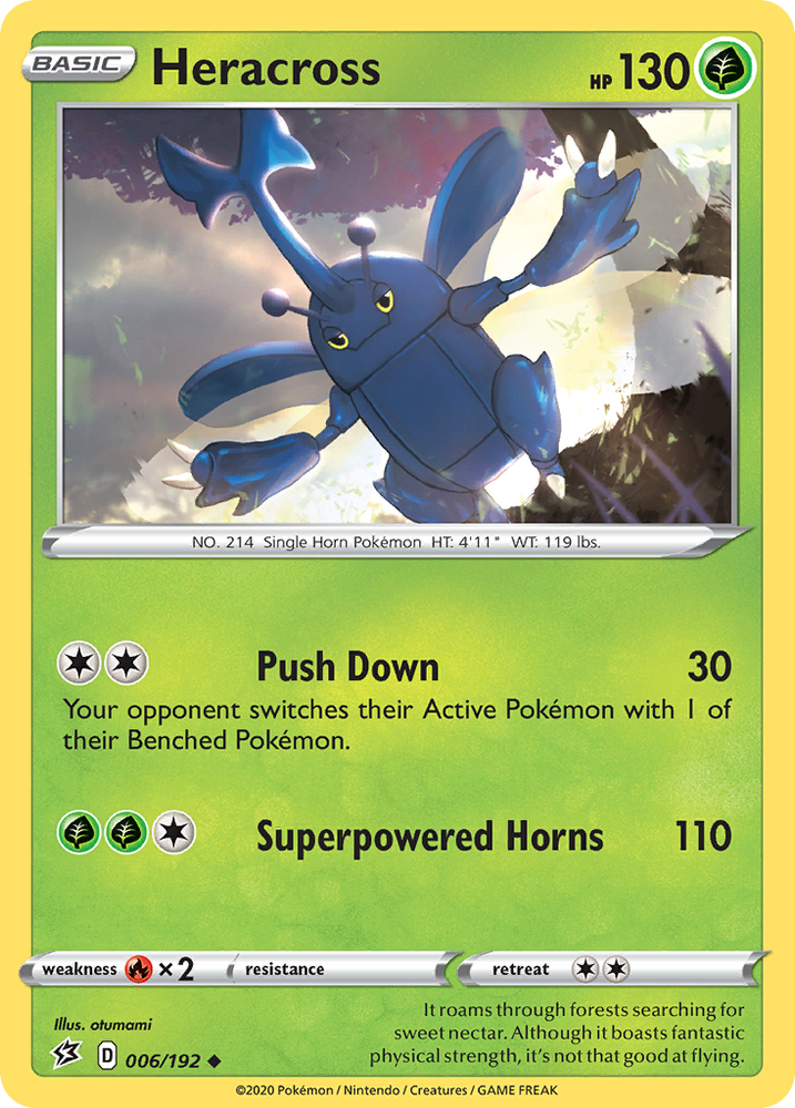 Pokemon | Heracross (006/192) [Sword & Shield: Rebel Clash] | The Nerd Merchant