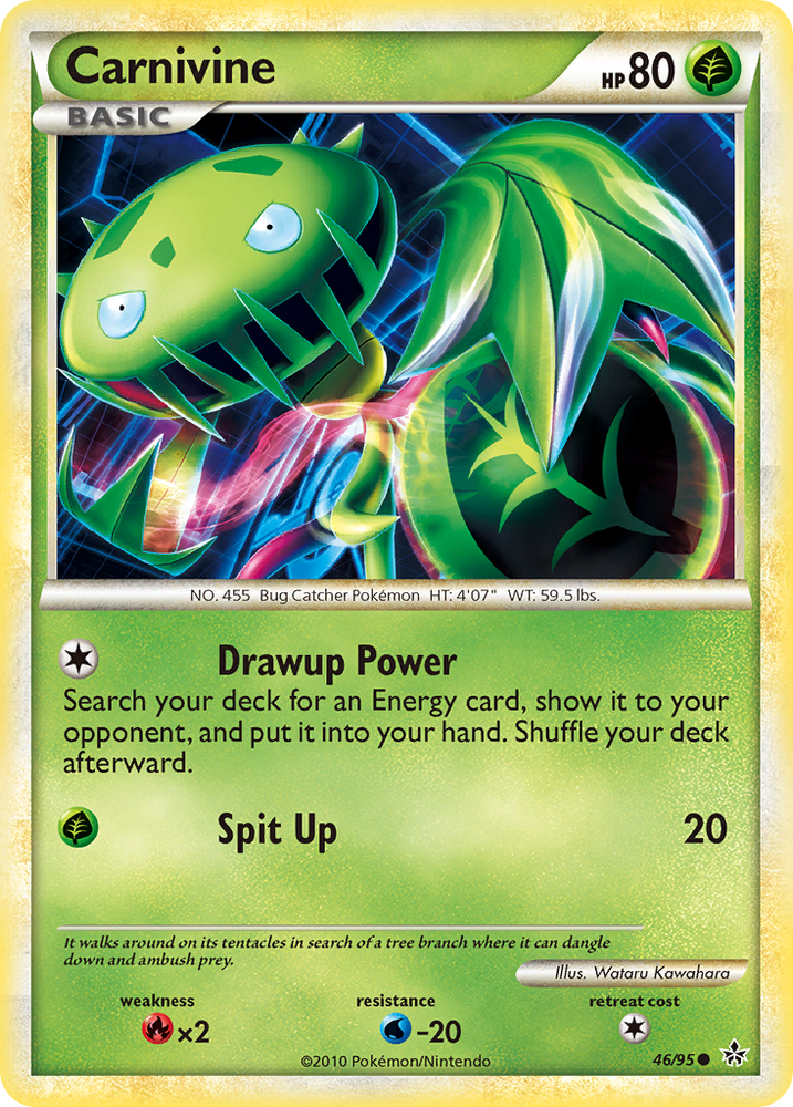 Pokemon | Carnivine (46/95) [HeartGold & SoulSilver: Unleashed] | The Nerd Merchant
