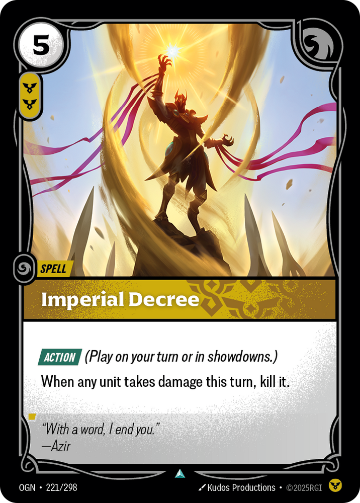 Imperial Decree (Foil) - Origins #221